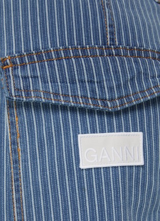  - GANNI - Striped Denim Cargo Pants