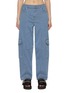 Main View - Click To Enlarge - GANNI - Striped Denim Cargo Pants