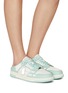 Figure View - Click To Enlarge - AMIRI - Skel Top Leather Mule Sneakers