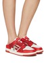 Figure View - Click To Enlarge - AMIRI - Skel Top Leather Mule Sneakers