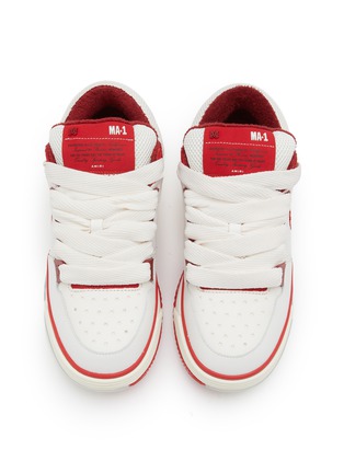 AMIRI, MA-1 Skate Leather Sneakers, WHITE/RED, Women