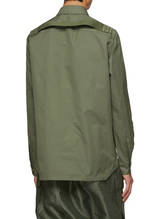 Back View - Click To Enlarge - RICK OWENS  - Snap Front Jacket