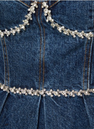  - SELF-PORTRAIT - Diamante Denim Mini Dress