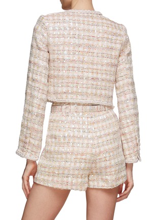 Back View - Click To Enlarge - SELF-PORTRAIT - Sequin Embellished Bouclé Jacket