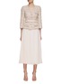 Main View - Click To Enlarge - SELF-PORTRAIT - Sequin Embellished Bouclé Midi Dress