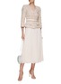 Figure View - Click To Enlarge - SELF-PORTRAIT - Sequin Embellished Bouclé Midi Dress