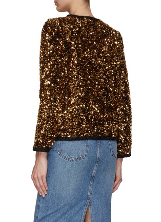 Back View - Click To Enlarge - SELF-PORTRAIT - Sequin Embellished Jacket