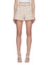 Main View - Click To Enlarge - SELF-PORTRAIT - Belted Sequin Embellished Bouclé Shorts