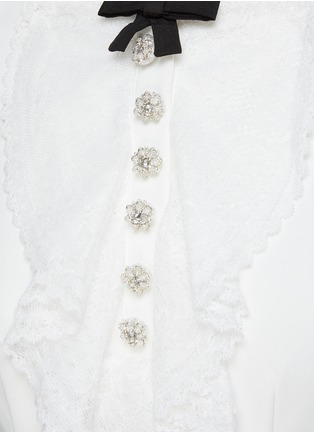  - SELF-PORTRAIT - Lace Bib Panel Mini Dress
