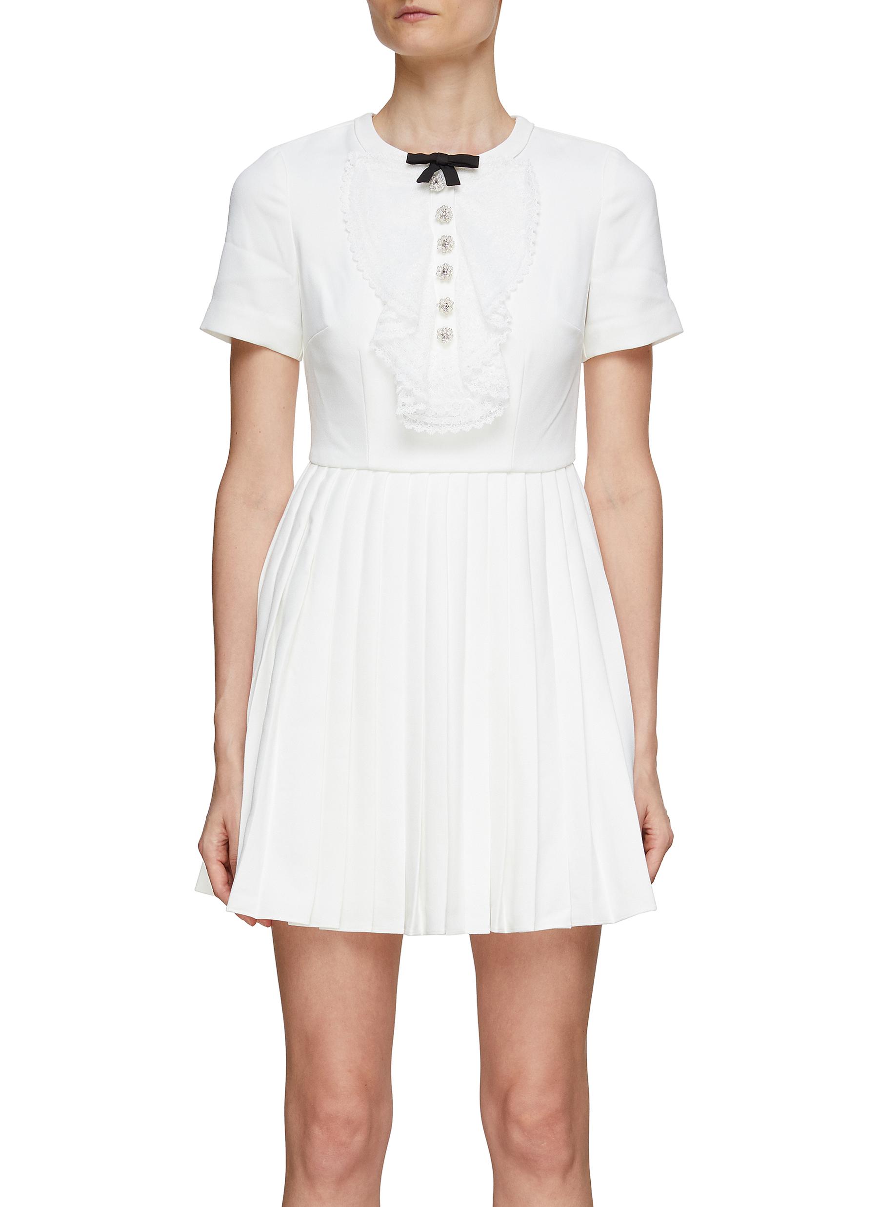 Haeden collared clearance lace panel dress