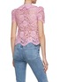 Back View - Click To Enlarge - SELF-PORTRAIT - Lace Short Sleeve Top