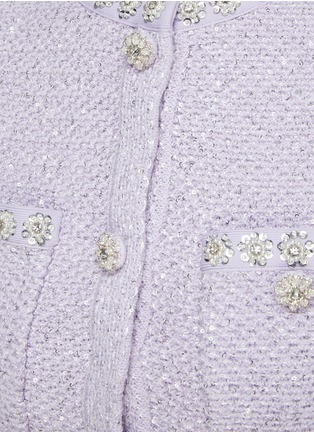  - SELF-PORTRAIT - Sequin Embellished Knit Mini Dress