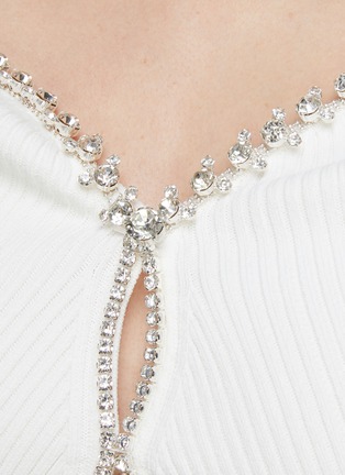  - SELF-PORTRAIT - Crystal Embellished Knit Top