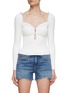 Main View - Click To Enlarge - SELF-PORTRAIT - Crystal Embellished Knit Top