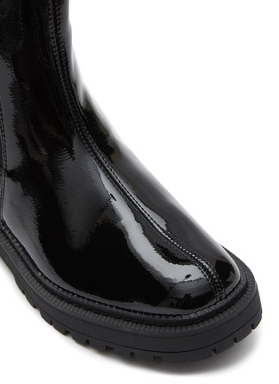 Detail View - Click To Enlarge - SAM EDELMAN - Laguna Toddlers/Kids Patent Leather Chelsea Boots
