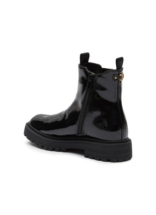 Detail View - Click To Enlarge - SAM EDELMAN - Laguna Toddlers/Kids Patent Leather Chelsea Boots