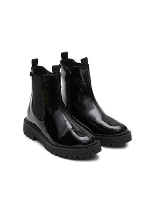 Figure View - Click To Enlarge - SAM EDELMAN - Laguna Toddlers/Kids Patent Leather Chelsea Boots