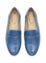 Figure View - Click To Enlarge - SAM EDELMAN - Loraine Coated Denim Kids Loafers