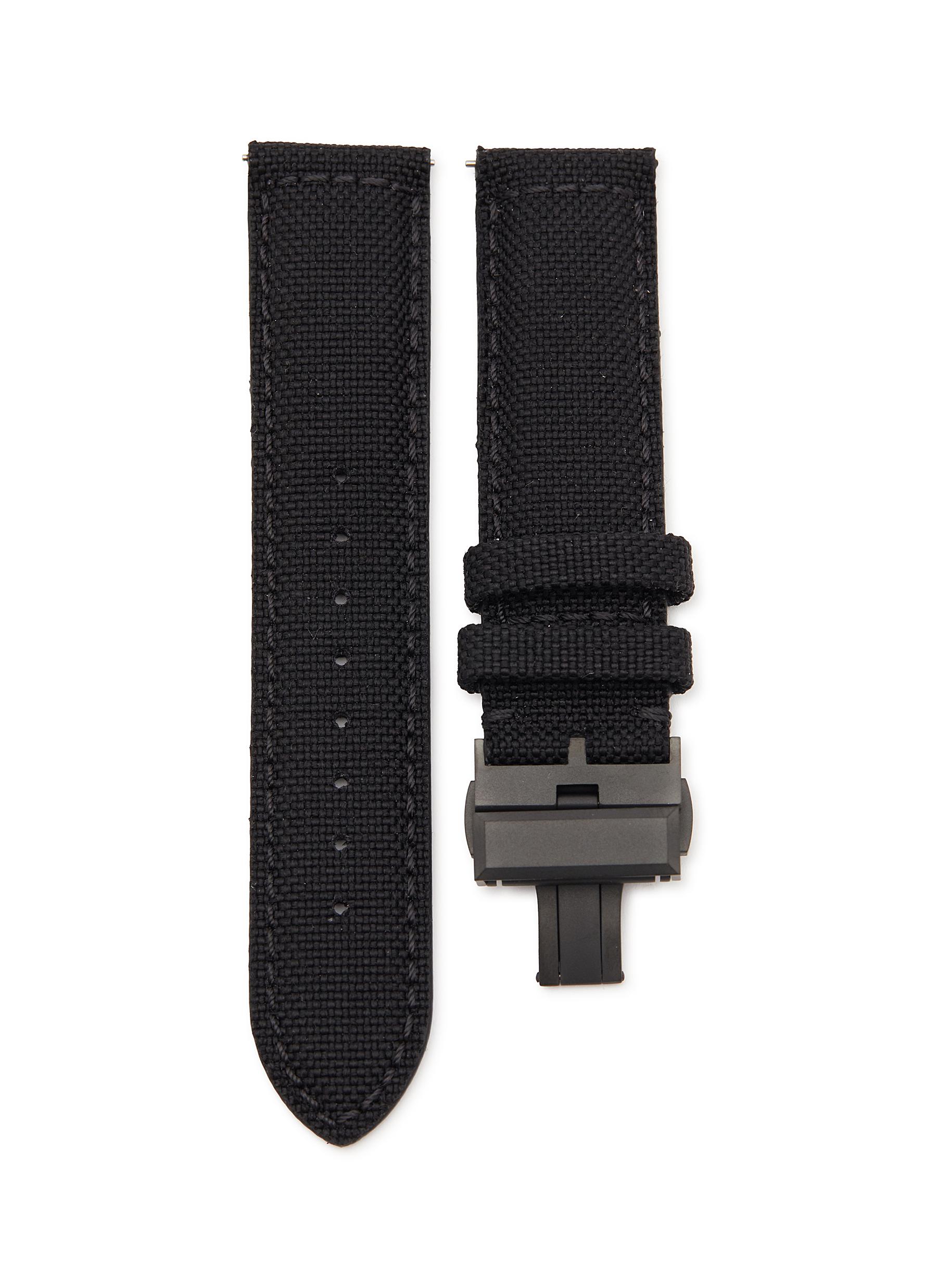 CUSTOM T. WATCH ATELIER Steel Butterfly Clasp Nylon Watch Strap