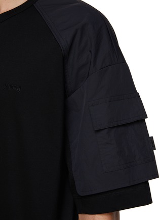  - JUUN.J - Nylon Layered Cotton T-Shirt