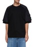 Main View - Click To Enlarge - JUUN.J - Nylon Layered Cotton T-Shirt