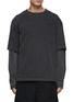 Main View - Click To Enlarge - JUUN.J - Cotton Double Sleeve T-Shirt