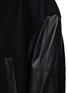  - JUUN.J - Leather Sleeve Hooded Jacket