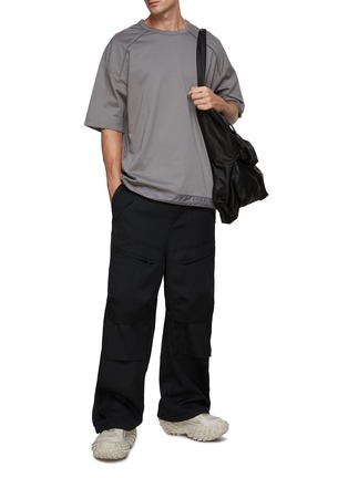Figure View - Click To Enlarge - JUUN.J - Drawstring Hem Logo T-Shirt