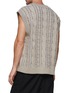 Back View - Click To Enlarge - JUUN.J - Wool Cable Knit Vest