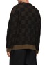 Back View - Click To Enlarge - JUUN.J - Chequered Cotton Blend Sweater