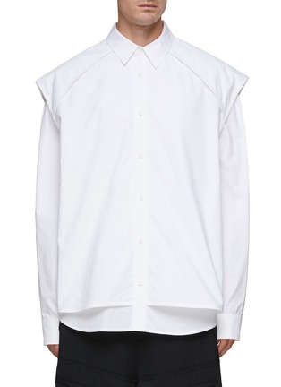 Main View - Click To Enlarge - JUUN.J - Layered Cotton Shirt