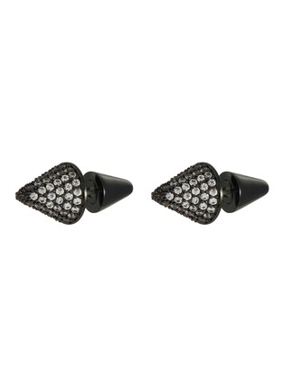 Main View - Click To Enlarge - EDDIE BORGO - Crystal Silver Cone Stud Earrings