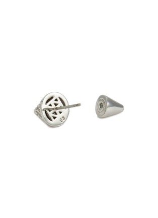 Detail View - Click To Enlarge - EDDIE BORGO - Crystal Silver Cone Stud Earrings