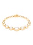 Main View - Click To Enlarge - EDDIE BORGO - Graduated Pearl 12K Gold Plated Bracelet