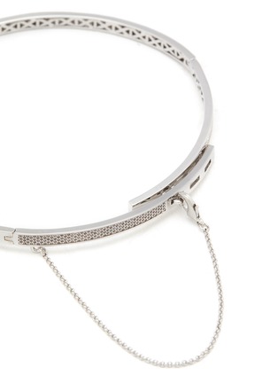 Detail View - Click To Enlarge - EDDIE BORGO - Crystal Silver Safety Chain Choker
