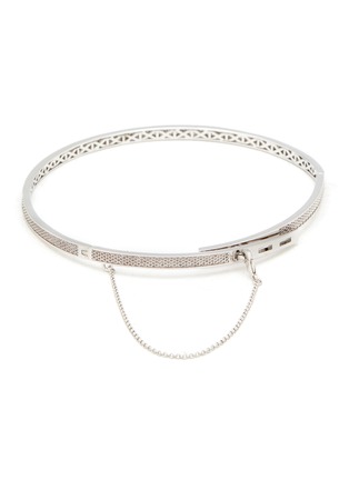 Main View - Click To Enlarge - EDDIE BORGO - Crystal Silver Safety Chain Choker