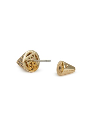 Detail View - Click To Enlarge - EDDIE BORGO - Crystal 12K Gold Plated Cone Stud Earrings