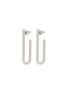 Main View - Click To Enlarge - EDDIE BORGO - Idle Silver Hoop Earrings