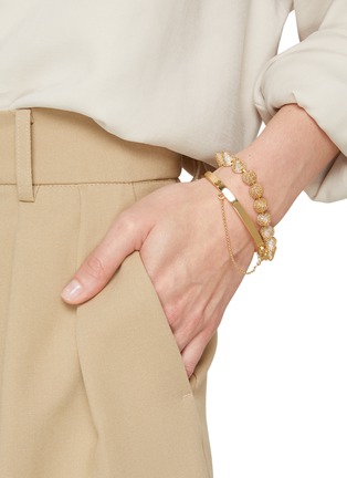 Figure View - Click To Enlarge - EDDIE BORGO - 12K Gold Plated Safety Chain Bangle