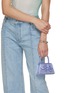 Front View - Click To Enlarge - SELF-PORTRAIT - Micro Bow Rhinestone Hobo Bag