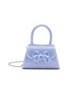 Main View - Click To Enlarge - SELF-PORTRAIT - Micro Bow Rhinestone Hobo Bag