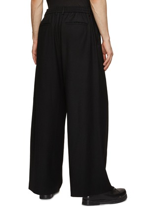 Back View - Click To Enlarge - JUUN.J - Drawstring Elasticated Waist Wide Leg Pants