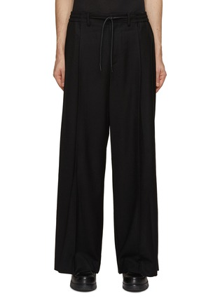 Main View - Click To Enlarge - JUUN.J - Drawstring Elasticated Waist Wide Leg Pants