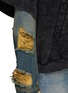  - JUUN.J - Washed Embroidered Hoodie With Layered Denim Sleeves