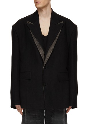 Main View - Click To Enlarge - JUUN.J - Layered Denim Blazer