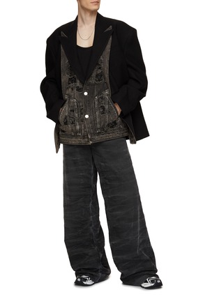 Figure View - Click To Enlarge - JUUN.J - Layered Denim Blazer