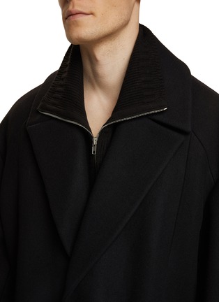 Detail View - Click To Enlarge - JUUN.J - Oversize Single Breasted Wool Cashmere Coat