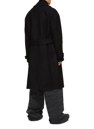 Back View - Click To Enlarge - JUUN.J - Oversize Single Breasted Wool Cashmere Coat