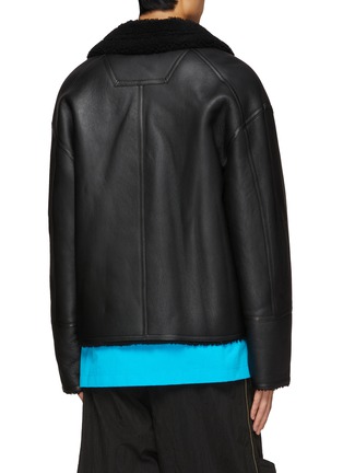 Back View - Click To Enlarge - JUUN.J - Oversized Shearling Bomber Jacket