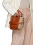 Front View - Click To Enlarge - CHLOÉ - Small Sense Leather Canvas Tote Bag
